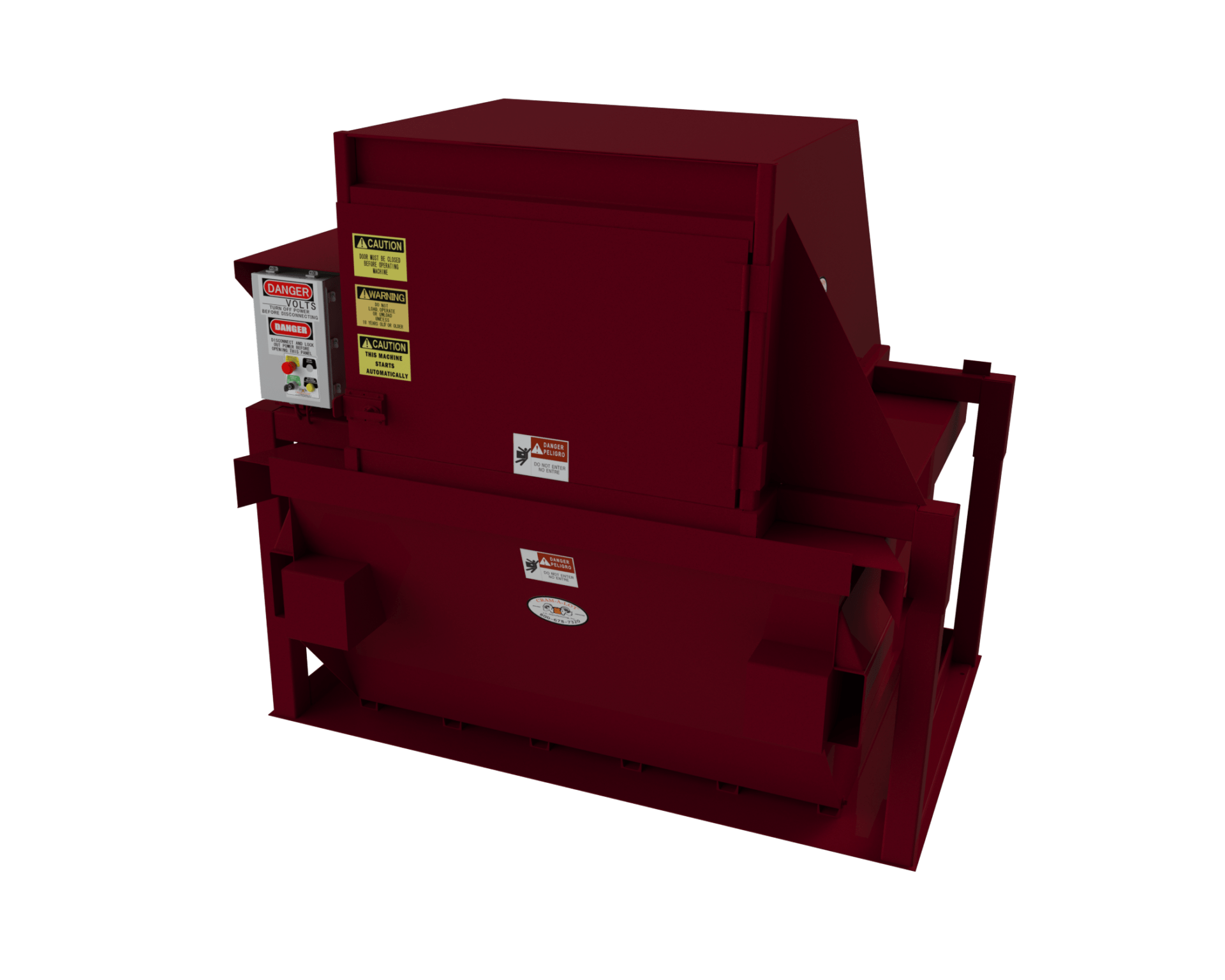 CramALot CV Vertical Compactor Global Trash