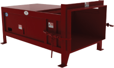 maroon colored Stationary Compactors