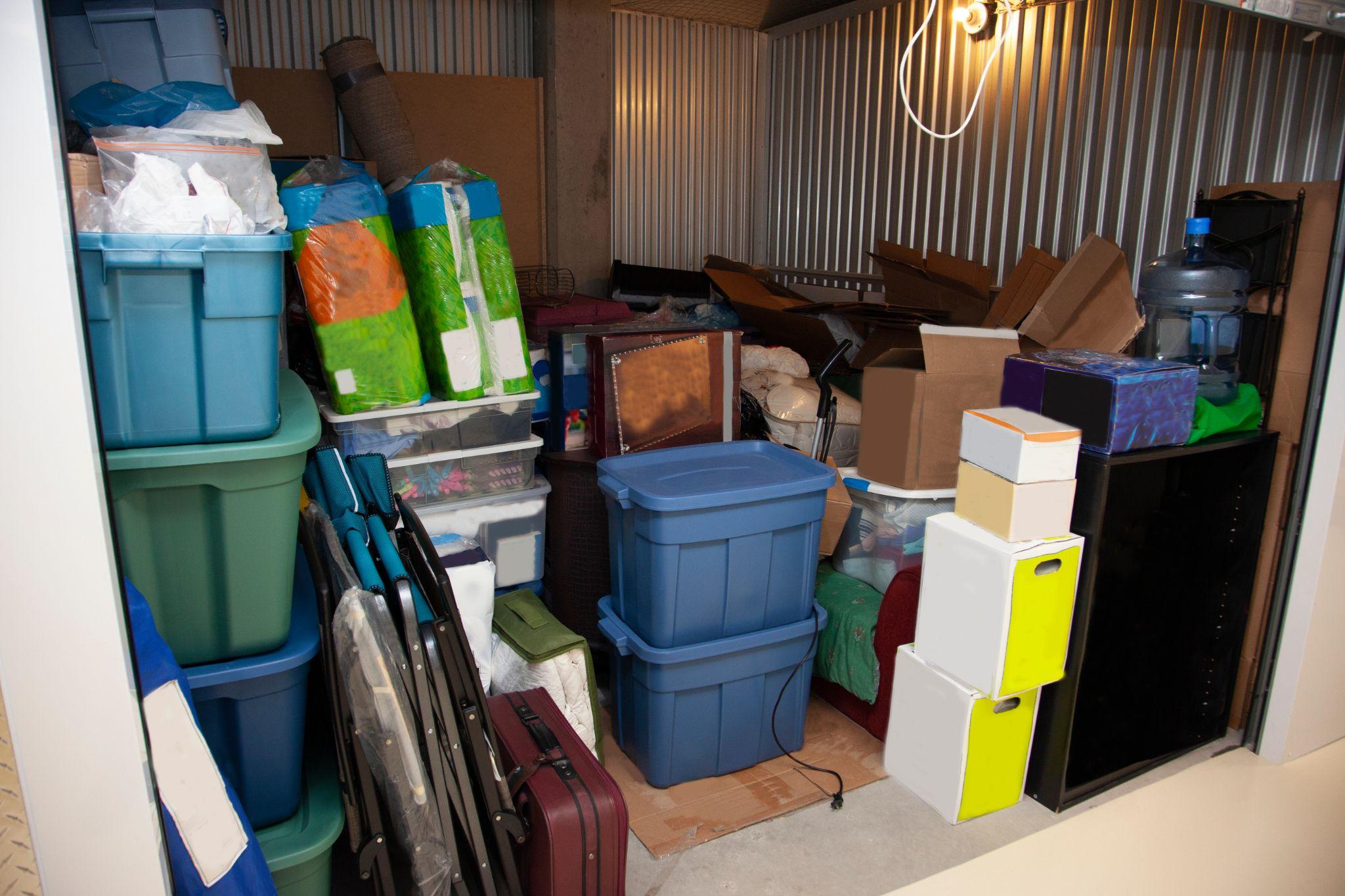 storage unit full of items