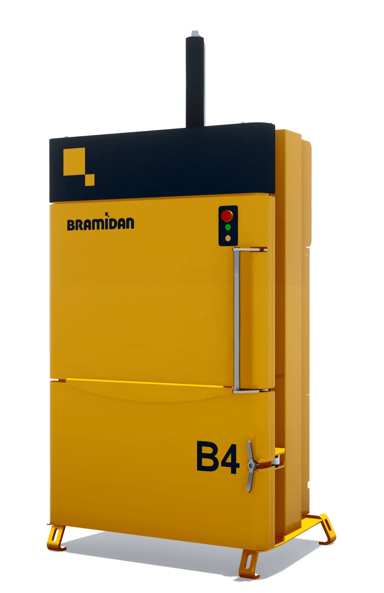 Gas station recycling baler