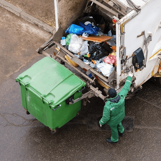 Pile of sorted plastic waste